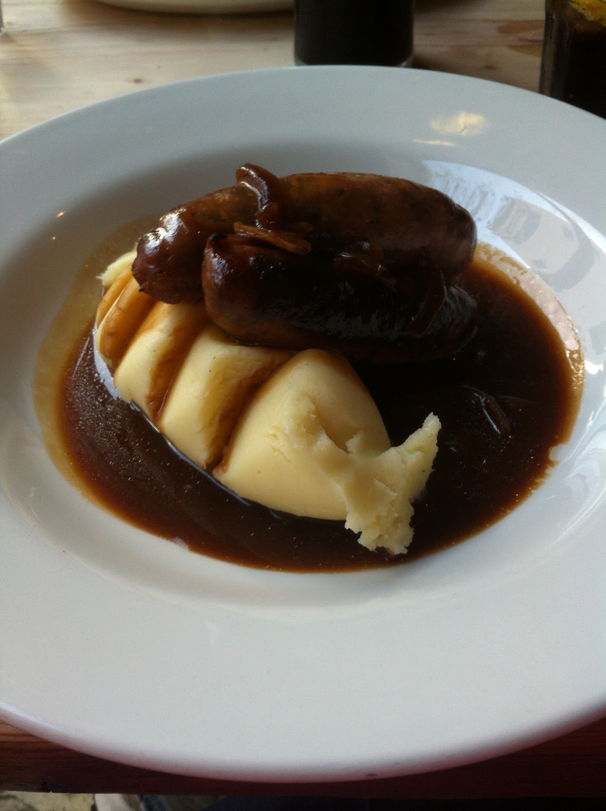 Things that make me go aagghh! Meal at the Clifton Sausage